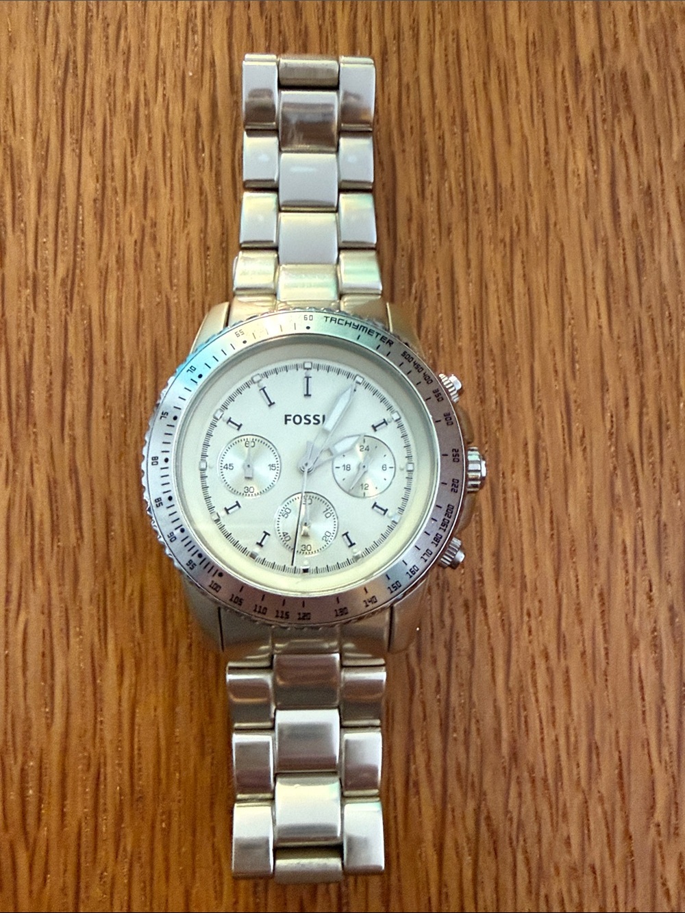 Fossil Gold -Tone Women's Chronograph Bracelet Watch